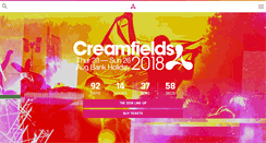 Desktop Screenshot of creamfields.com